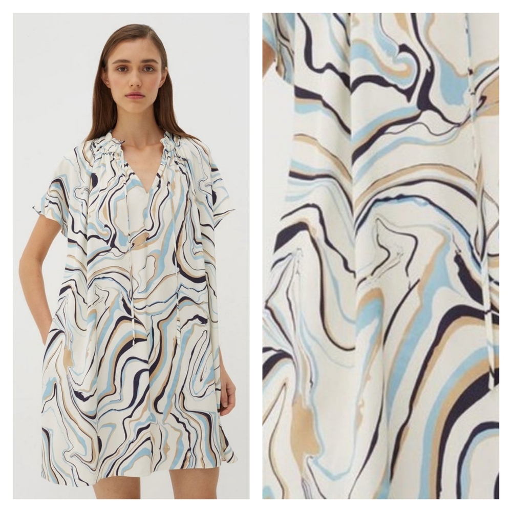 Chinti & Parker Marble Swirl Tunic Dress Size 8